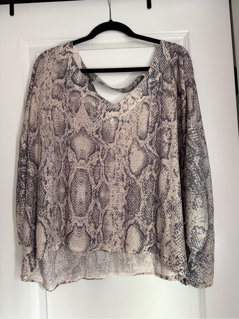 POL Snake Print Top